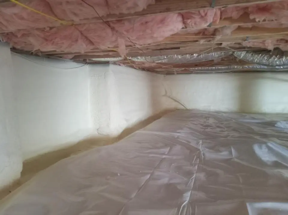 Crawl space encapsulation with closed-cell spray foam for Roof Maintenance in Anthony