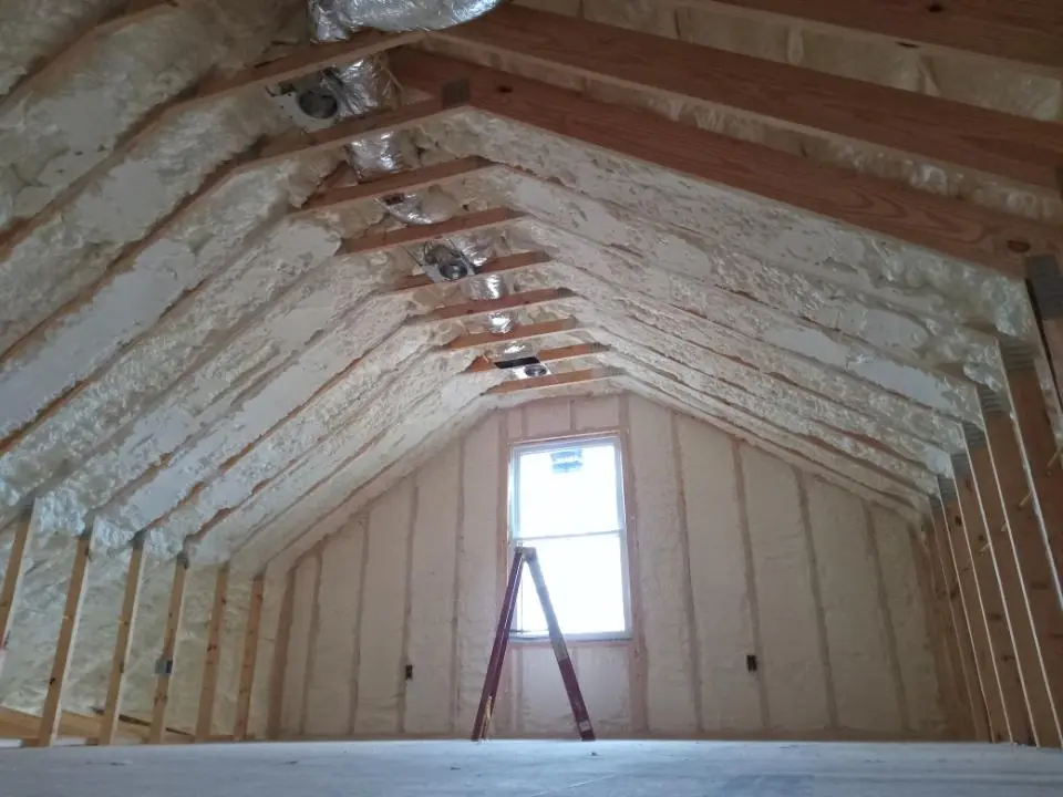 Spray foam roofing application for Crawl Space Insulation project in Anthony